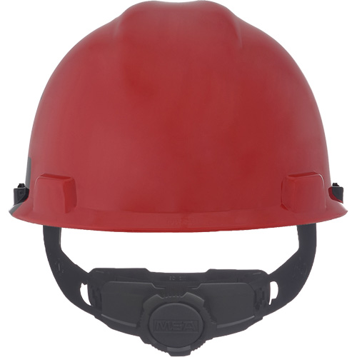 Specialty V-Gard&reg; Hard Hat, Ratchet Suspension, Black/Red Rock Safety Industrial Ltd
