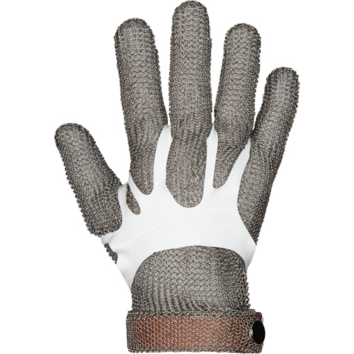 Gants en maille m&eacute;tallique MMG conformes aux normes alimentaires, Taille 2T-petit, Enveloppe en Acier inoxydable, ASTM ANSI niveau A9 Rock Safety Industrial Ltd