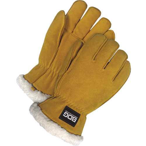 Gants de conducteur, Moyen, Paume en Cuir de daim refendu, Tissu-laine Rock Safety Industrial Ltd