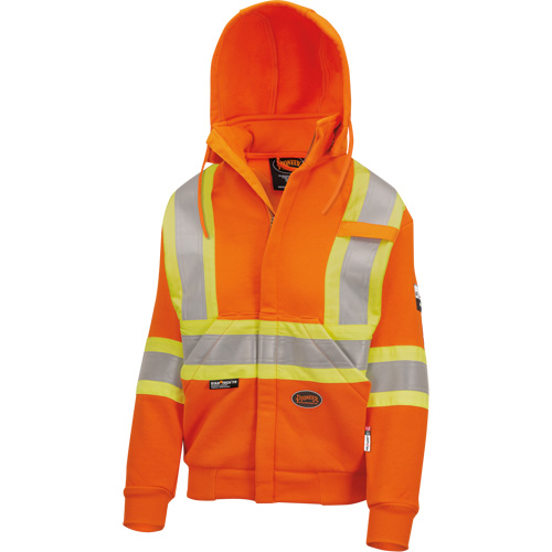 Heavyweight Safety Hoodie, Women's, X-Small, High Visibility Orange Rock Safety Industrial Ltd