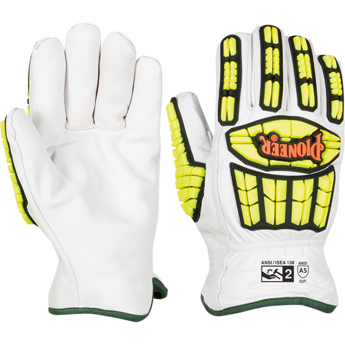 Cut and Impact-Resistant Gloves, Small, Goatskin Palm, Gauntlet Cuff Rock Safety Industrial Ltd