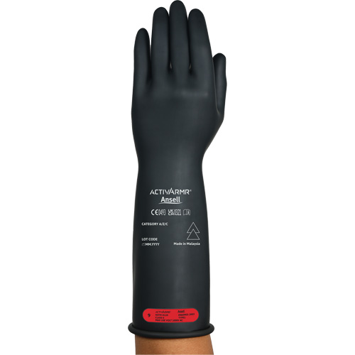 ActivArmr&reg; RIG R014BUL Ultra-Lightweight Electrical Insulated Gloves, ASTM Class 0, Size 11, 14" L Rock Safety Industrial Ltd