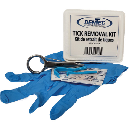 Trousse d'&eacute;limination des tiques, Boîte en plastique Rock Safety Industrial Ltd
