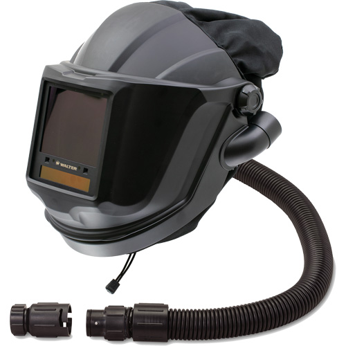 Masque respiratoire &agrave; adduction d'air et masque de soudage &agrave; visi&egrave;re relevable avec lentille ADF et valve de contr&ocirc;le MAXSHIELD, Universel, Pi&egrave;ce faciale Rock Safety Industrial Ltd
