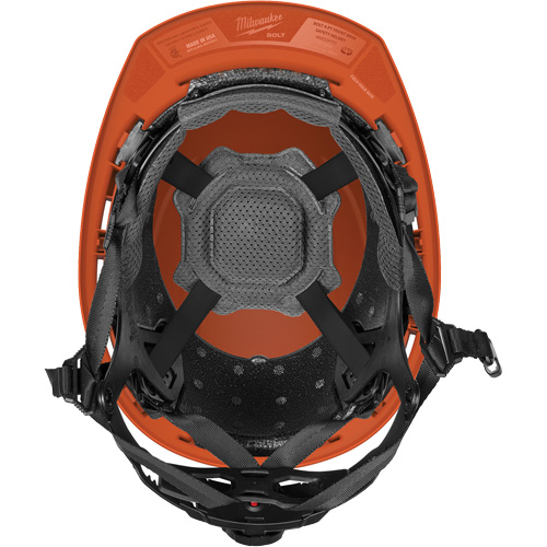 Casque de s&eacute;curit&eacute; &agrave; bordure avant BOLT, R&eacute;pond aux normes CSA type 2, Suspension Rochet, Non ventil&eacute; Rock Safety Industrial Ltd