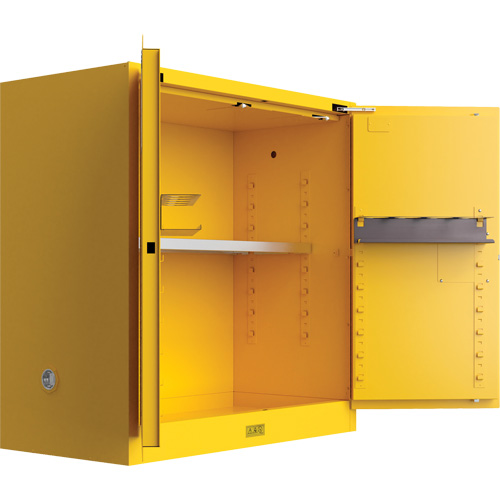 Armoire de s&eacute;curit&eacute; pour produits inflammables Utili-Guard+, 30 gal., 1 Porte(s), 43" La x 44" h x 22" p Rock Safety Industrial Ltd