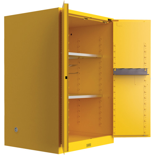 Utili-Guard+ Flammable Safety Cabinet, 90 Gal., 2 Door, 43" W x 65" H x 37" D Rock Safety Industrial Ltd