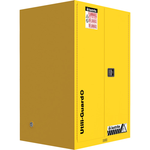Utili-Guard+ Flammable Safety Cabinet, 90 Gal., 2 Door, 43" W x 65" H x 37" D Rock Safety Industrial Ltd