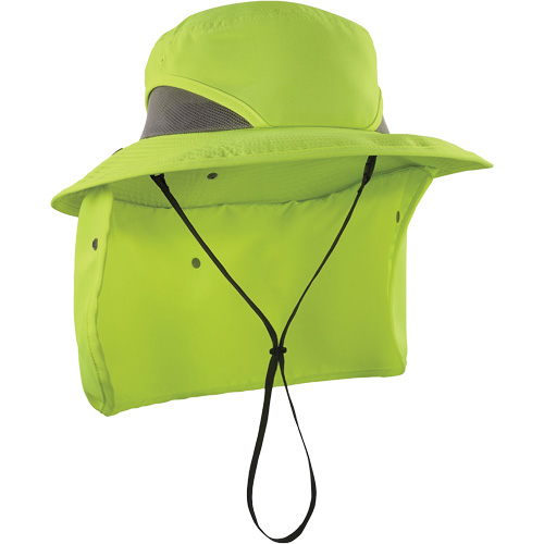 Chapeau de garde forestier 8934 Chill-Its avec prot&egrave;ge-nuque, petit/moyen, Lime haute visibilit&eacute; Rock Safety Industrial Ltd