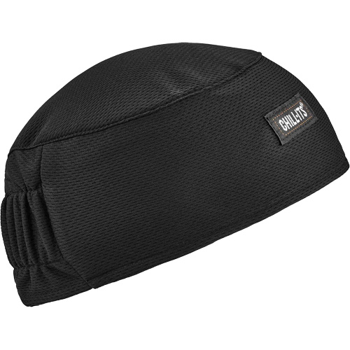 Calotte haute performance avec bandeau en &eacute;pong&eacute; Chill-Its 6630, Noir Rock Safety Industrial Ltd