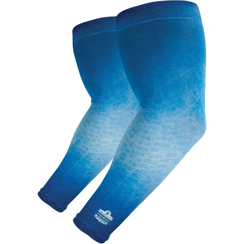 Chill-Its 6695 Sun Protection Arm Sleeves, Medium/Large, Blue Rock Safety Industrial Ltd
