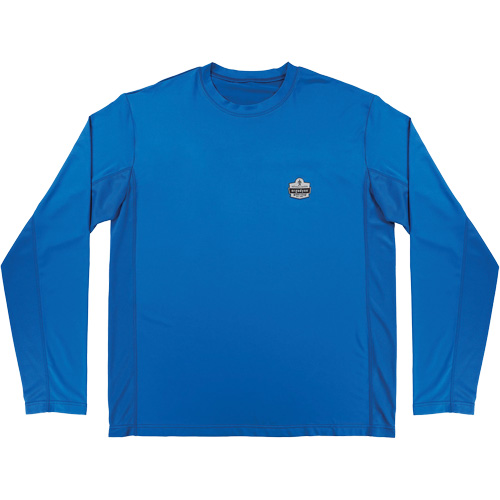 Chill-Its 6689 Cooling Long Sleeve Sun Shirt with UV Protection, Blue, Small Rock Safety Industrial Ltd