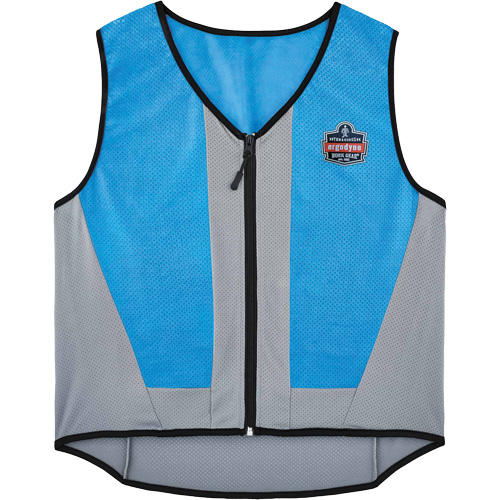 Veste de refroidissement &eacute;vaporatif Chill-Its 6667 avec fermeture &agrave; glissi&egrave;re, T-Grand, Bleu Rock Safety Industrial Ltd