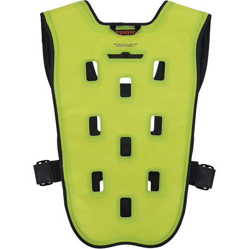Chill-Its 6685 Dry Evaporative Cooling Vest with Zipper Closure, Small/Medium, High Visibility Lime-Yellow Rock Safety Industrial Ltd