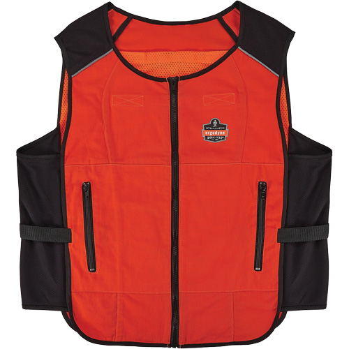 Chill-Its 6255 Lightweight Phase Change Cooling Vest (Vest Only), 2X-Large/3X-Large, Orange Rock Safety Industrial Ltd