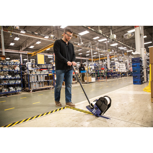 ToughStripe&reg; Max Floor Marking Tape, 2" x 100', Polyester, Black and Yellow Rock Safety Industrial Ltd