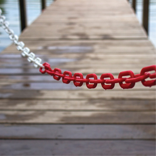 Bicolour Plastic Barrier Chain, Green/White Rock Safety Industrial Ltd