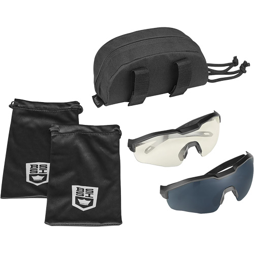 MY6 Safety Glasse Eyeshield Kit, Clear/Smoke Lens, Anti-Fog/Anti-Scratch, ANSI Z87+ Rock Safety Industrial Ltd