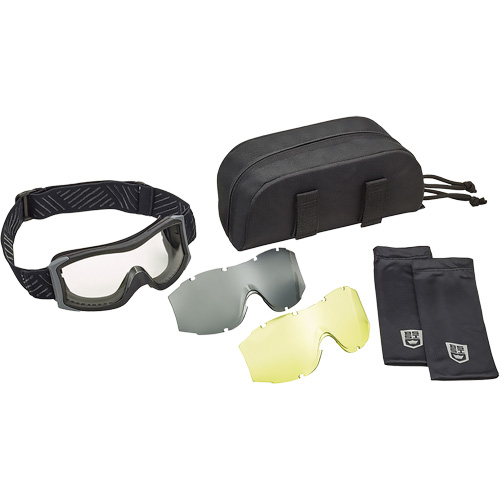 Ensemble de lunettes &agrave; coque &agrave; protection balistique X1000, Lentille Ambr&eacute;e/Transparent, Antibu&eacute;e/Anti-&eacute;gratignures, Ventilation Directe Rock Safety Industrial Ltd