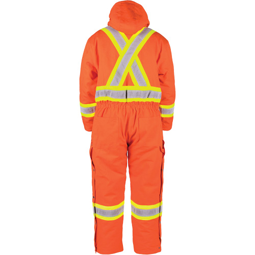 Salopette en canevas doubl&eacute;e haute visibilit&eacute;, 2T-Grand, Orange haute visibilit&eacute; Rock Safety Industrial Ltd
