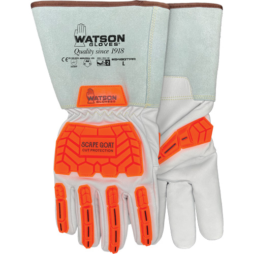 Scape Goat Cut-Resistant Gloves, X-Small, Goatskin Palm, Gauntlet/Driver Cuff Rock Safety Industrial Ltd