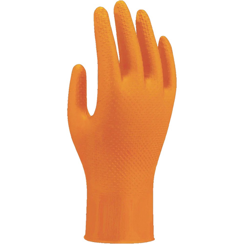 709HVO High-Visibility Disposable Gloves, 10/X-Large, Nitrile, 8-mil, Powder-Free, Orange Rock Safety Industrial Ltd