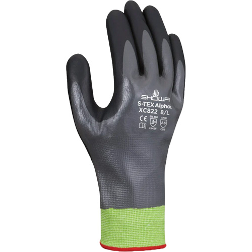 Gants r&eacute;sistants &agrave; la coupe S-TEX Alpha XC822, Taille 2T-Grand/10, Calibre 18, Rev&ecirc;tement Nitrile, Enveloppe en Tungst&egrave;ne, ASTM ANSI niveau A6 Rock Safety Industrial Ltd