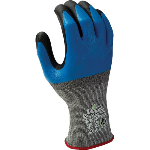 376 Cut-Resistant Gloves, 9/X-Large, Nitrile/Foam Nitrile Coating, 13 Gauge, Polyester/Stainless Steel Shell Rock Safety Industrial Ltd