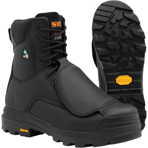 Bottes de travail Vulcan avec protecteur m&eacute;tatarsien &agrave; l'ext&eacute;rieur, Cuir, Taille 5, Imperm&eacute;able Rock Safety Industrial Ltd