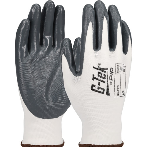 Gants en tricot sans couture G-Tek &eacute;conomiques, T-Grand, R&ecirc;vetement Nitrile, Calibre 13, Enveloppe en Nylon Rock Safety Industrial Ltd