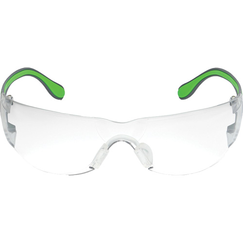 Adapt Lite Grey/Green Safety Glasses, Clear Lens, Anti-Fog/Anti-Scratch, ANSI Z87+/Meets/Exceeds CSA Z94.3 Rock Safety Industrial Ltd