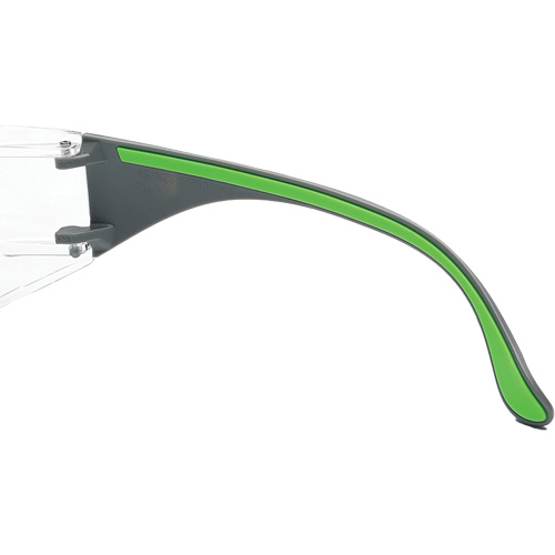 Adapt Lite Grey/Green Safety Glasses, Clear Lens, Anti-Fog/Anti-Scratch, ANSI Z87+/Meets/Exceeds CSA Z94.3 Rock Safety Industrial Ltd