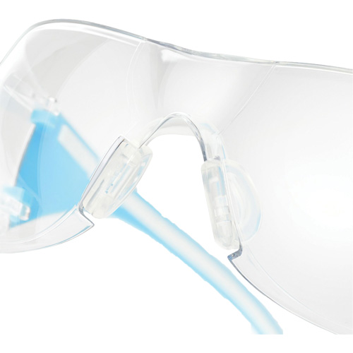 Adapt Lite Blue/White Safety Glasses, Clear Lens, Anti-Fog/Anti-Scratch, ANSI Z87+/Meets/Exceeds CSA Z94.3 Rock Safety Industrial Ltd