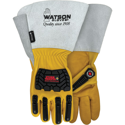 Gants r&eacute;sistants &agrave; leau Storm Trooper, 2T-Grand, Paume en Cuir de vache, Poignet Manchette Rock Safety Industrial Ltd