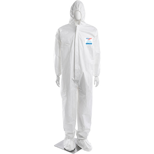 CoverMe XP1800 Coverall, 2X-Large, White, Microporous Rock Safety Industrial Ltd