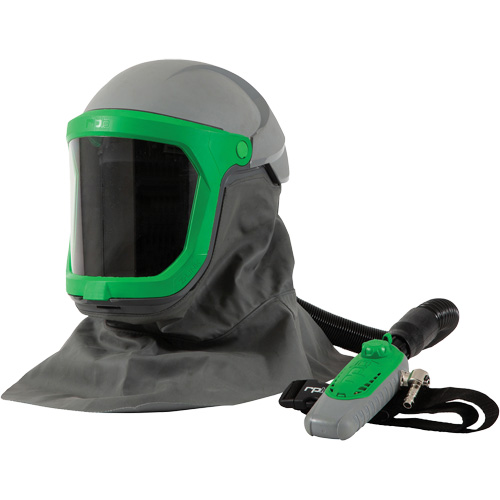 Z-Link Respirator with Safety Lens, FR Shoulder Cape, Breathing Tube & C40, Facepiece Respirator/Welding Helmet Rock Safety Industrial Ltd
