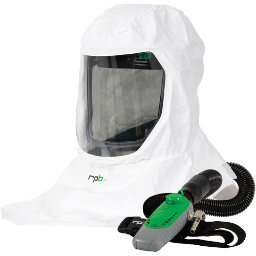 T-Link Respirator with Bump Cap, Breathing Tube & C40, Loose Fitting Hood & Faceshield Rock Safety Industrial Ltd