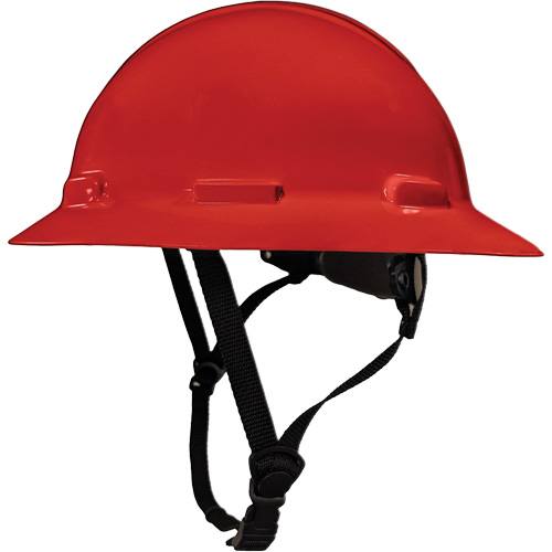 LIDGUARD&reg; Full Brim Hardhat with Chinstrap, Meets CSA Type 1, Ratchet Suspension, Vented Rock Safety Industrial Ltd