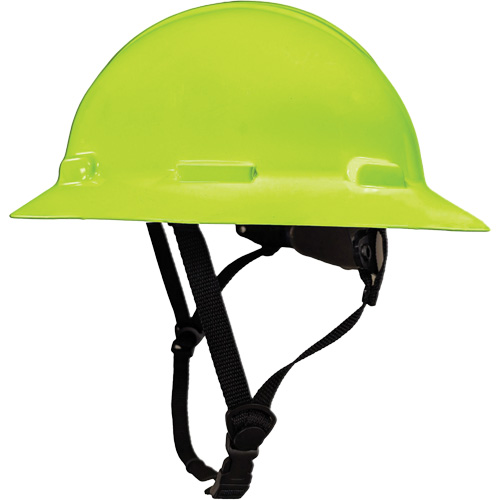 LIDGUARD&reg; Full Brim Hardhat with Chinstrap, Meets CSA Type 1, Ratchet Suspension, Vented Rock Safety Industrial Ltd