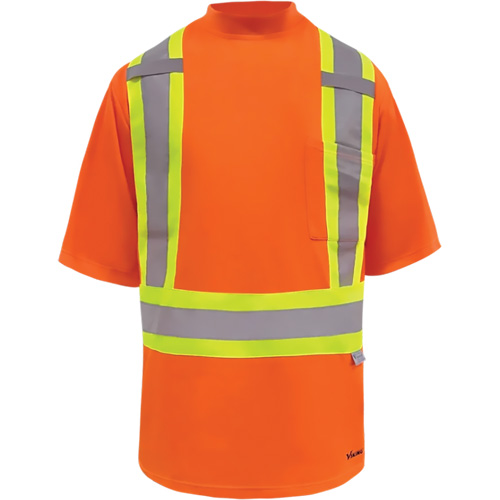 T-shirt de s&eacute;curit&eacute; doubl&eacute; de bambou Viking, Polyester, 3T-Grand, Orange haute visibilit&eacute; Rock Safety Industrial Ltd