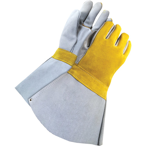 Soudeur doubl&eacute; avec poignet de 5", Cuir de vache refendu, Taille Taille unique Rock Safety Industrial Ltd