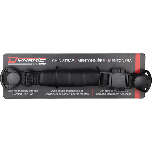 Sangle mentonni&egrave;re &agrave; 4 points Dyna-Clic avec attache magn&eacute;tique et coussinet mentonnier Rock Safety Industrial Ltd