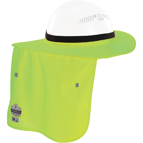 Bordure FR vert lime pour casque de chantier avec cache-cou Rock Safety Industrial Ltd
