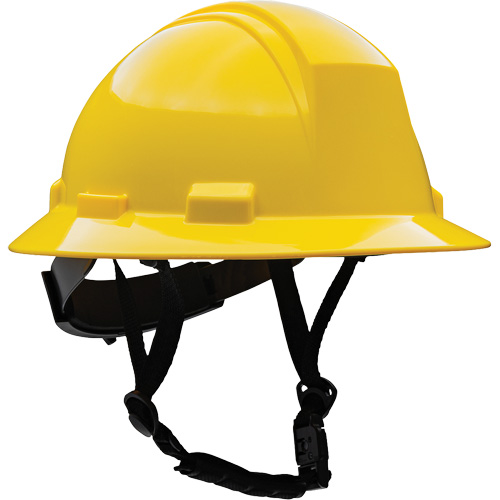 Kilimanjaro Full Brim Safety Helmet with HDPE Shell, Meets CSA Type 2, Ratchet Suspension, Non-Vented Rock Safety Industrial Ltd