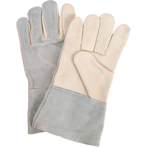Gants de travail d'usage standard, Grand, Paume en Cuir fleur de vache Rock Safety Industrial Ltd