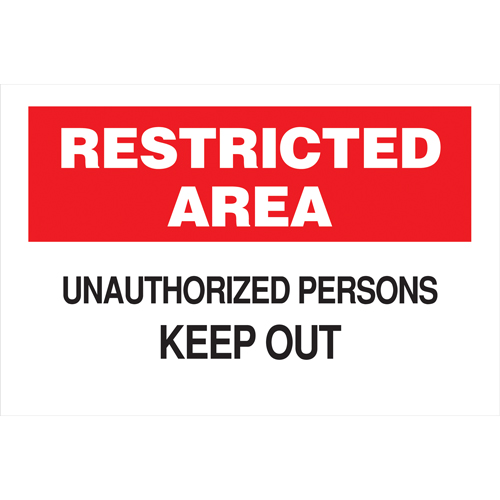 Enseigne  Keep Out , 10" x 14", Aluminium, Anglais Rock Safety Industrial Ltd