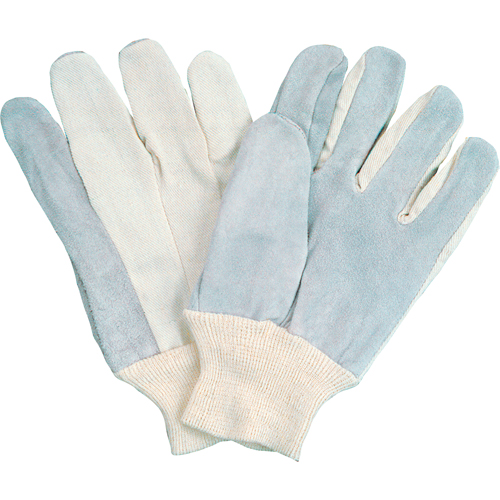Gants de travail &agrave; index complet d'usage standard, Grand, Paume en Cuir de vache refendu Rock Safety Industrial Ltd