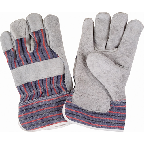 Rugged Fitters Gloves, Large, Split Cowhide Palm, Cotton Inner Lining Rock Safety Industrial Ltd
