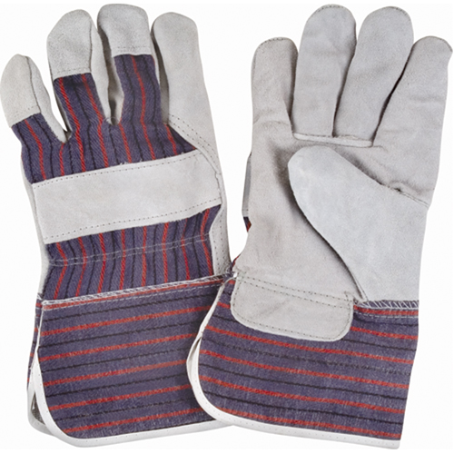 Gants d'ajusteur rugueux, Grand, Paume en Cuir de vache refendu, Doublure en Coton Rock Safety Industrial Ltd