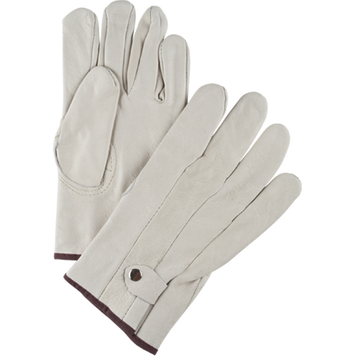 Standard-Duty Ropers Gloves, Large, Grain Cowhide Palm Rock Safety Industrial Ltd